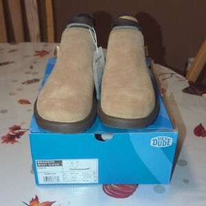 Hey Dude Women's Branson Suede Ankle Boots in Tan